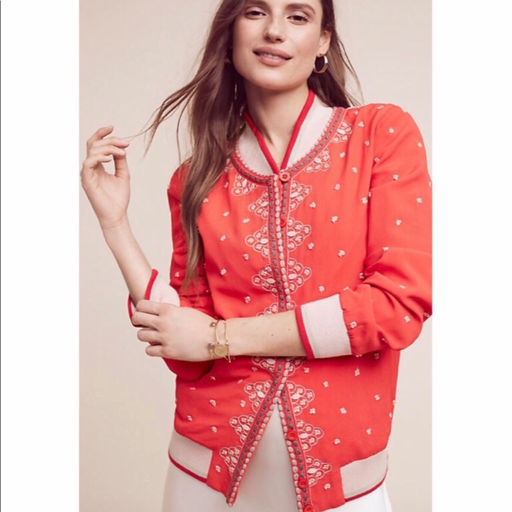 Anthropologie Conditions Apply Bomber Jacket